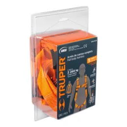  Arnes de Cuerpo completo 5 anillos Posicionamiento Rescate y contra caidas, Cinta de 40mm, Carga 100kg, ARN-5438 14434 Truper 8