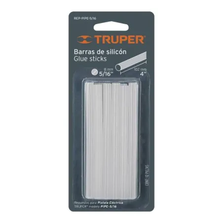  Barra de Silicona 5/16 10cm, Glue Sticks Blister 12pzas, Truper 17537 2.372881 Barra de Silicona 5/16" x 10cm, Blister x 12pzas