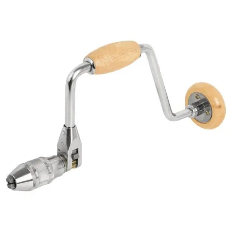  Berbiqui Profesional Taladro Manual 12", tipo ratchet, Barril y Manibela de Madera, BC-12M 10970 Truper 72.881356 Berbiqui Prof